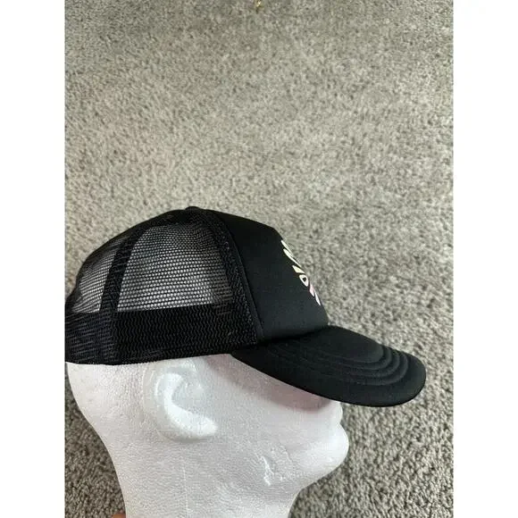 Volcom Stone Hat Mens OS Black Pink Mesh Snapback Trucker Cap Skater - Picture 5 of 9